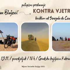 Putopisno predavanje: Goran Blažević / KONTRA VJETRA : biciklom od Senegala do Ceute
