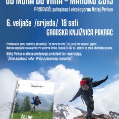 Matej Perkov – putopisno-planinarsko predavanje