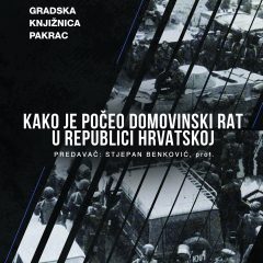 Kako je počeo Domovinski rat u RH / predavanje: Stjepan Benković