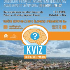 NePoznati Pakrac – kviz znanja o povijesti i baštini Pakraca