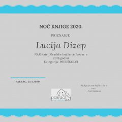 NAJčitatelji Gradske knjižnice Pakrac u 2019. godini