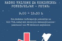 Obavijest o radu GKP za korisnike od 27.4.2020.