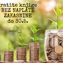 Vratite knjige bez naplate zakasnine!