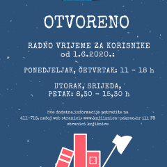 Obavijest o radnom vremenu GKP – od 1.6.2020.