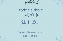 Radne subote – siječanj 2021.