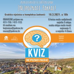 (Ne)Poznati Pakrac – kviz o povijesti i baštini našeg grada