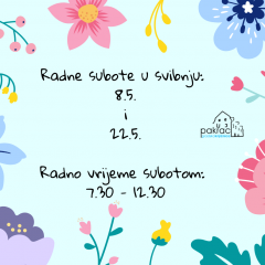 Radne subote – svibanj 2021.