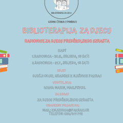 Biblioterapija za djecu:čitamo.otkrivamo.osjećamo / COOLturno ljeto 2021.