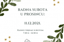 Radna subota – prosinac 2021.
