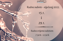 Radne subote – siječanj 2022.