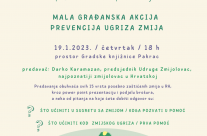 Predavanje / Mala građanska akcija prevencija ugriza zmija