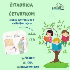 Čitaonica četvrtkom – 23.3. / uz Dan očeva