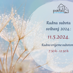 Radna subota – svibanj 2024.