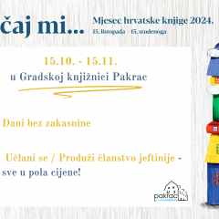 Akcije u Mjesecu hrvatske knjige 2024.!