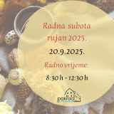 Radna subota – rujan 2025.