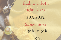 Radna subota – rujan 2025.