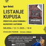 “Listanje kupusa” – predstavljanje romana Igora Beleša