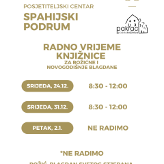 Radno vrijeme – božićni i novogodišnji blagdani