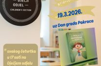 Čitaonica četvrtkom – 19.3. – uz Dan grada Pakraca