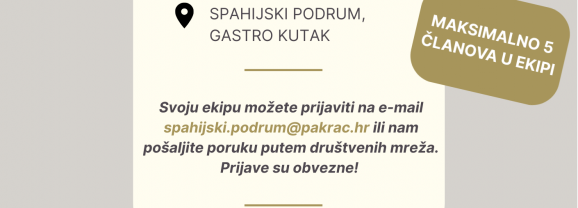 (NE)POZNATI PAKRAC – kviz znanja o povijesti i baštini grada
