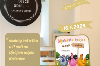 Čitaonica četvrtkom – 16.4.2026. / “Šljokaste kokice iz sela Pokice”