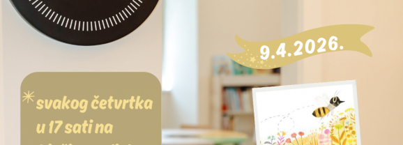 Čitaonica četvrtkom – 9.4.2026. / “Priča o pčelama”