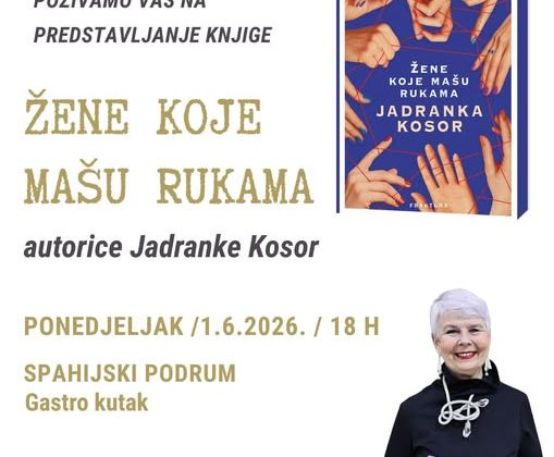 “Žene koje mašu rukama” – predstavljanje nove knjige Jadranke Kosor