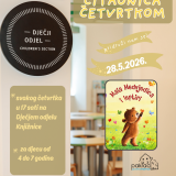 Čitaonica četvrtkom – 28.5.2026. / “Mala Medvjedica i leptiri”