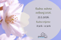Radna subota – svibanj 2026.