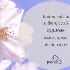 Radna subota – svibanj 2026.