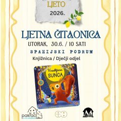 Ljetna čitaonica – Kradljivac sunca / 30.6.2026.