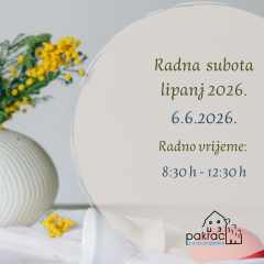 Radna subota – lipanj 2026.