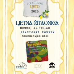Ljetna čitaonica – 14.7.2026. / Kako je kornjača išla na ljetovanje