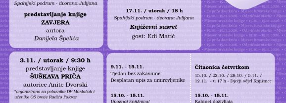 Mjesec hrvatske knjige u Gradskoj knjižnici Pakrac