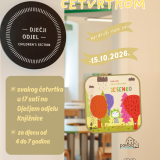 Čitaonica četvrtkom / 15.10.2026. / “Jesenko”
