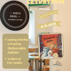 Čitaonica četvrtkom / 8.10.2026. / “Prstohvat papra”