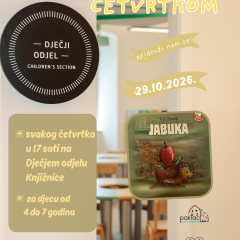 Čitaonica četvrtkom / 29.10.2026./ “Jabuka”